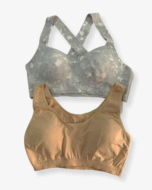 Impact Padded Sports Bra With Mesh Panels Ladies
