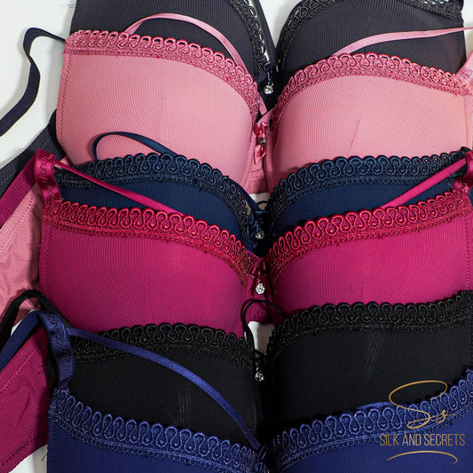 Lace Detail Double Padded Wired Push-Up Bra