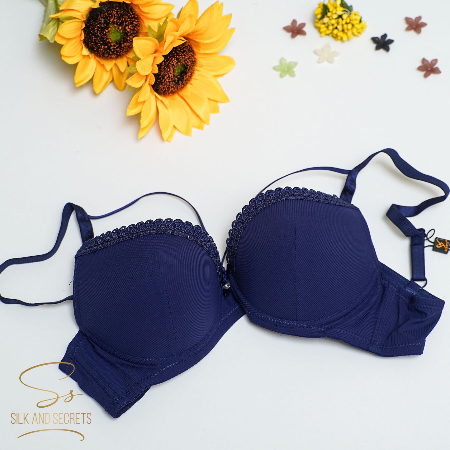 Lace Detail Double Padded Wired Push-Up Bra