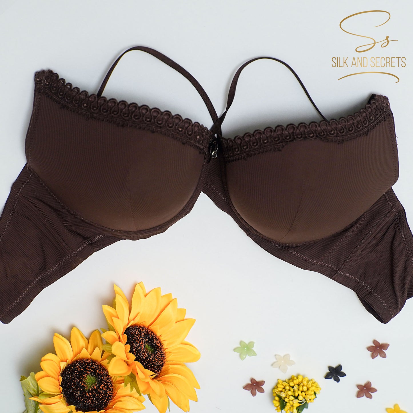 Lace Detail Double Padded Wired Push-Up Bra