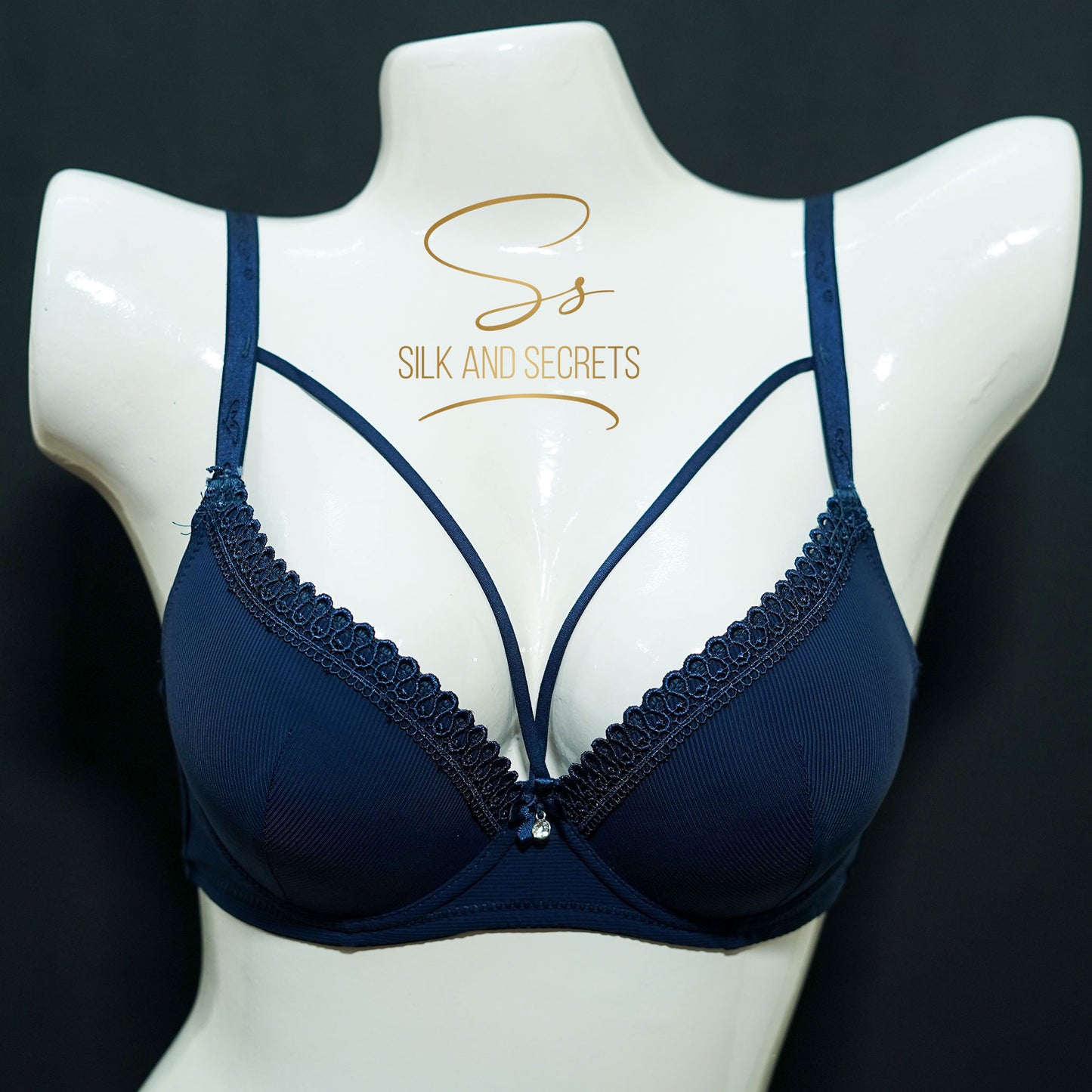 Lace Detail Double Padded Wired Push-Up Bra