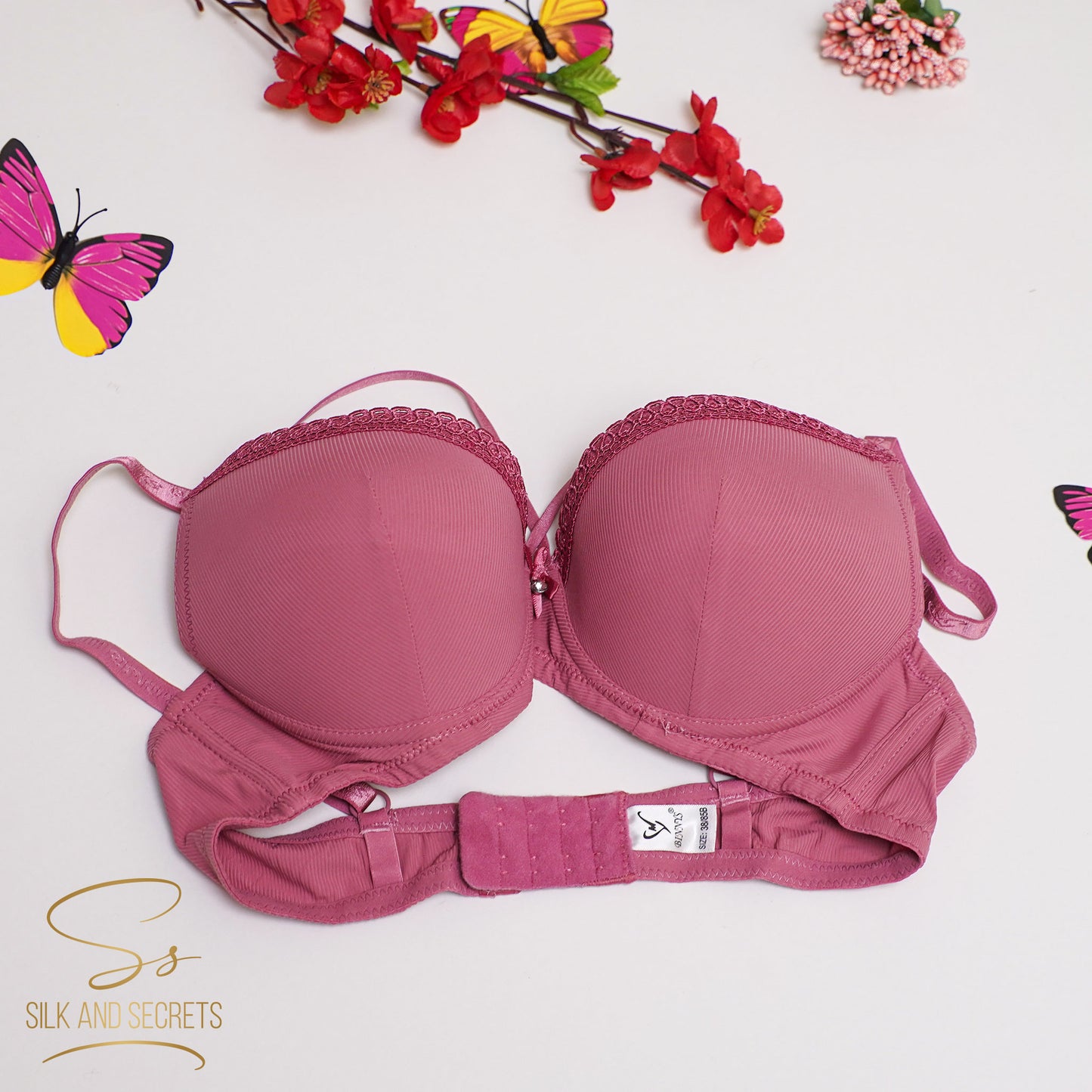 Lace Detail Double Padded Wired Push-Up Bra