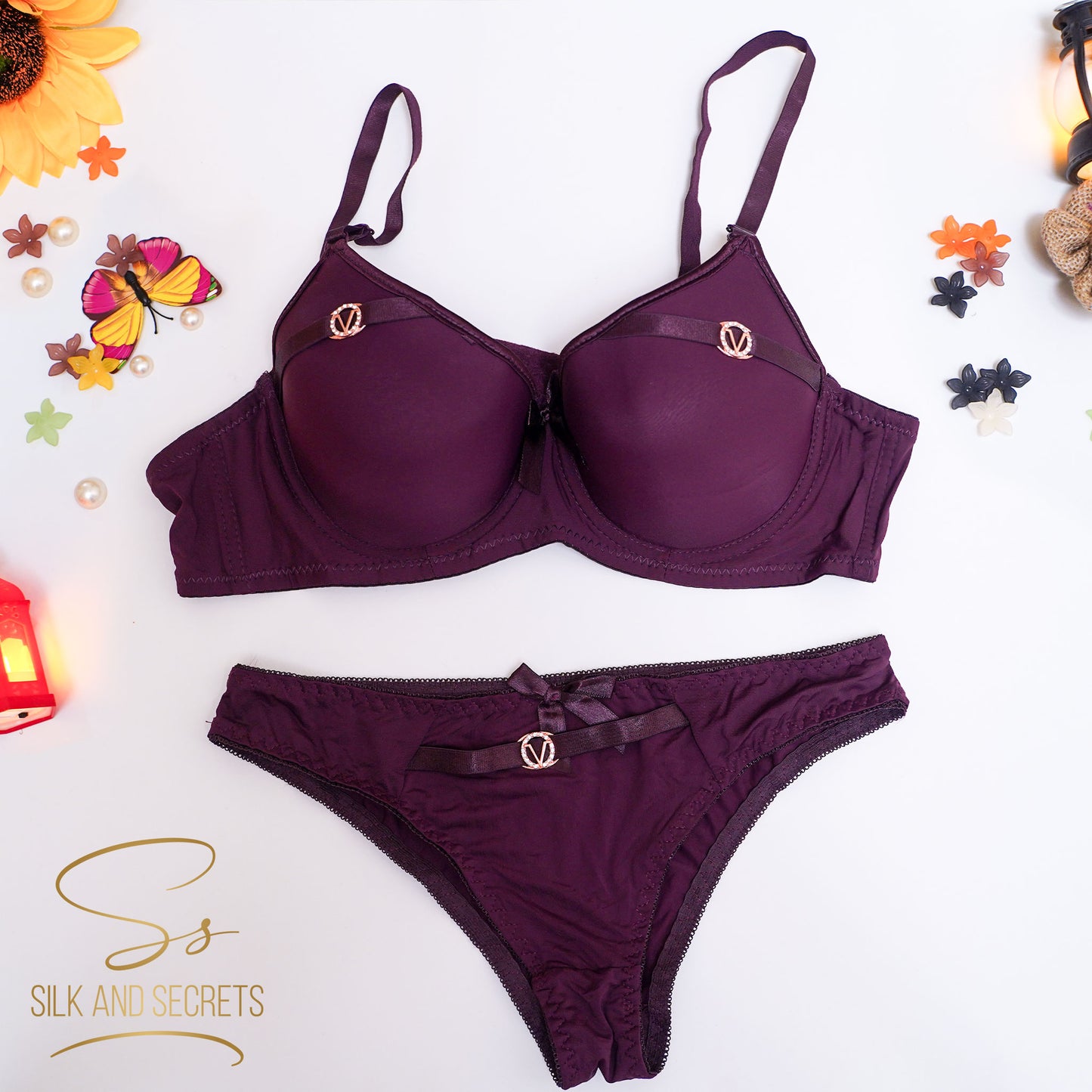 Elegant  Padded Bra & Panty Set