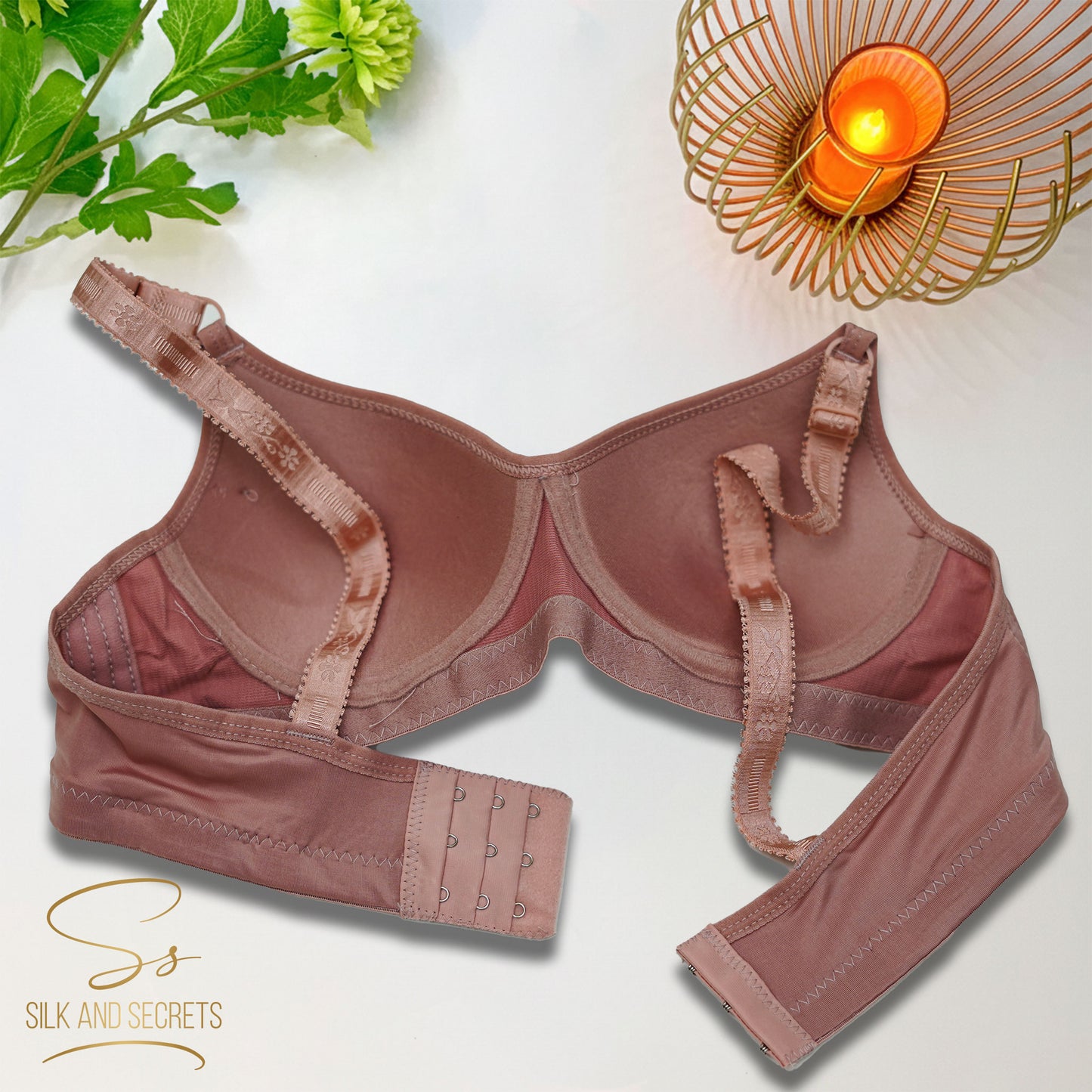 Elegant Embroidered Push-Up Single Padded Non-Wired Bra