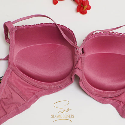 Lace Detail Double Padded Wired Push-Up Bra